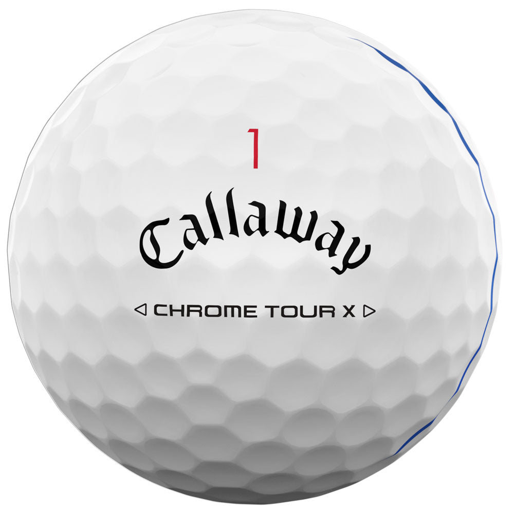 Chrome Tour X Triple Track Golf Balls - White - 12 Pack