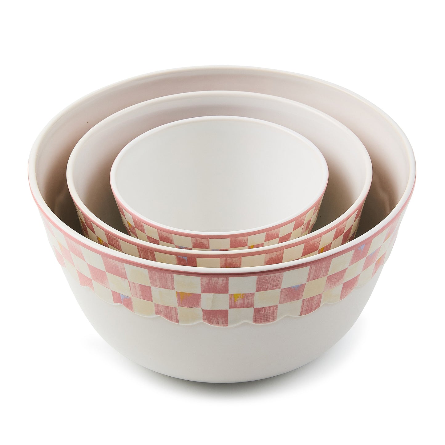 Rosy Check Everyday Mixing Bowls, Set of 3
