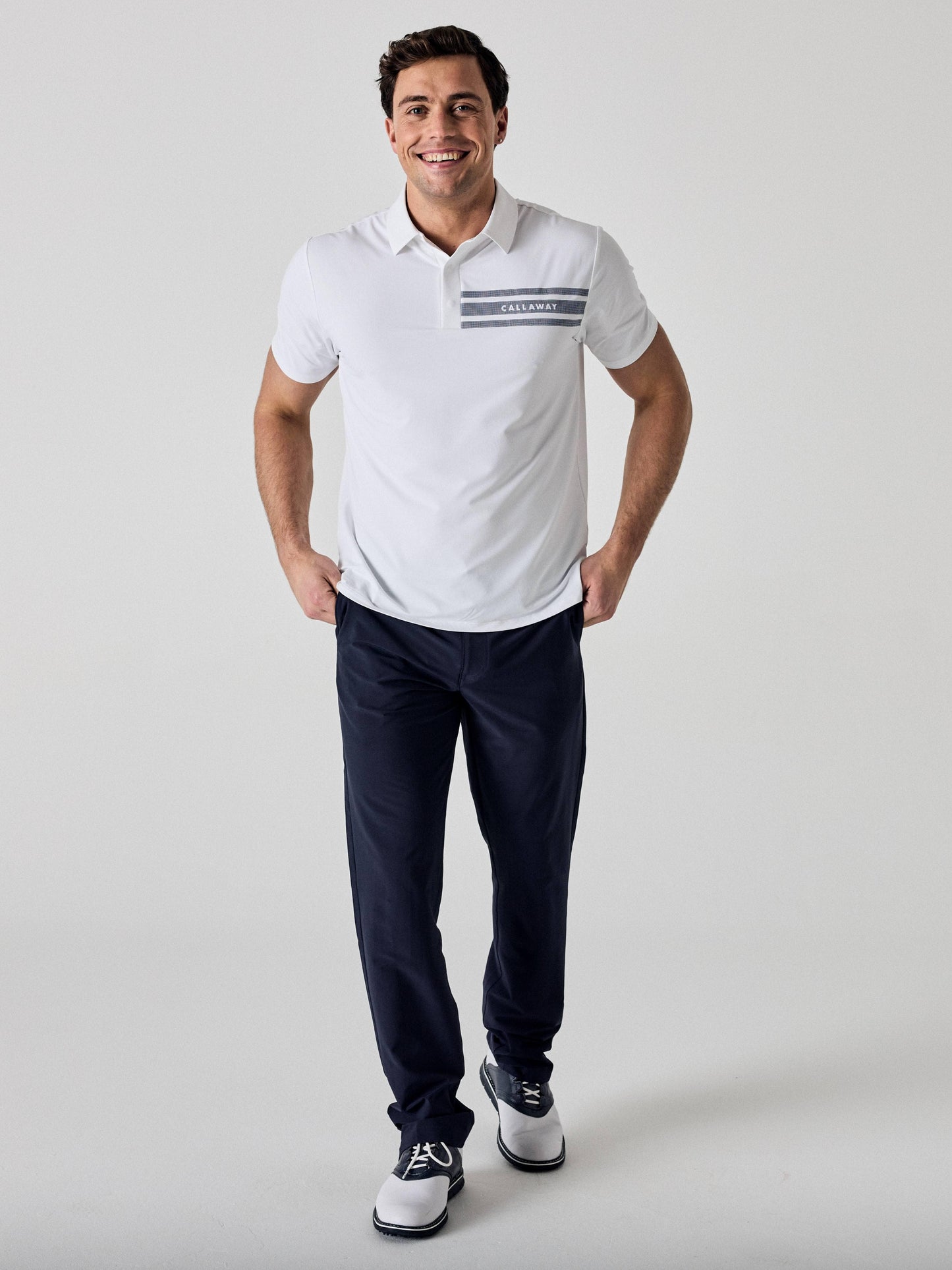 Legacy Collection™ Mens Triple Track Chest Block Golf Polo