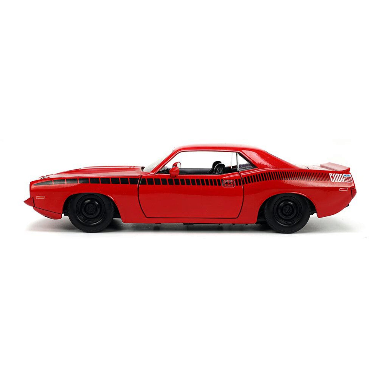 1973 Plymouth Barracuda - Red - Big Time Muscle 1:24 Scale Diecast Model Car by Jada Toys