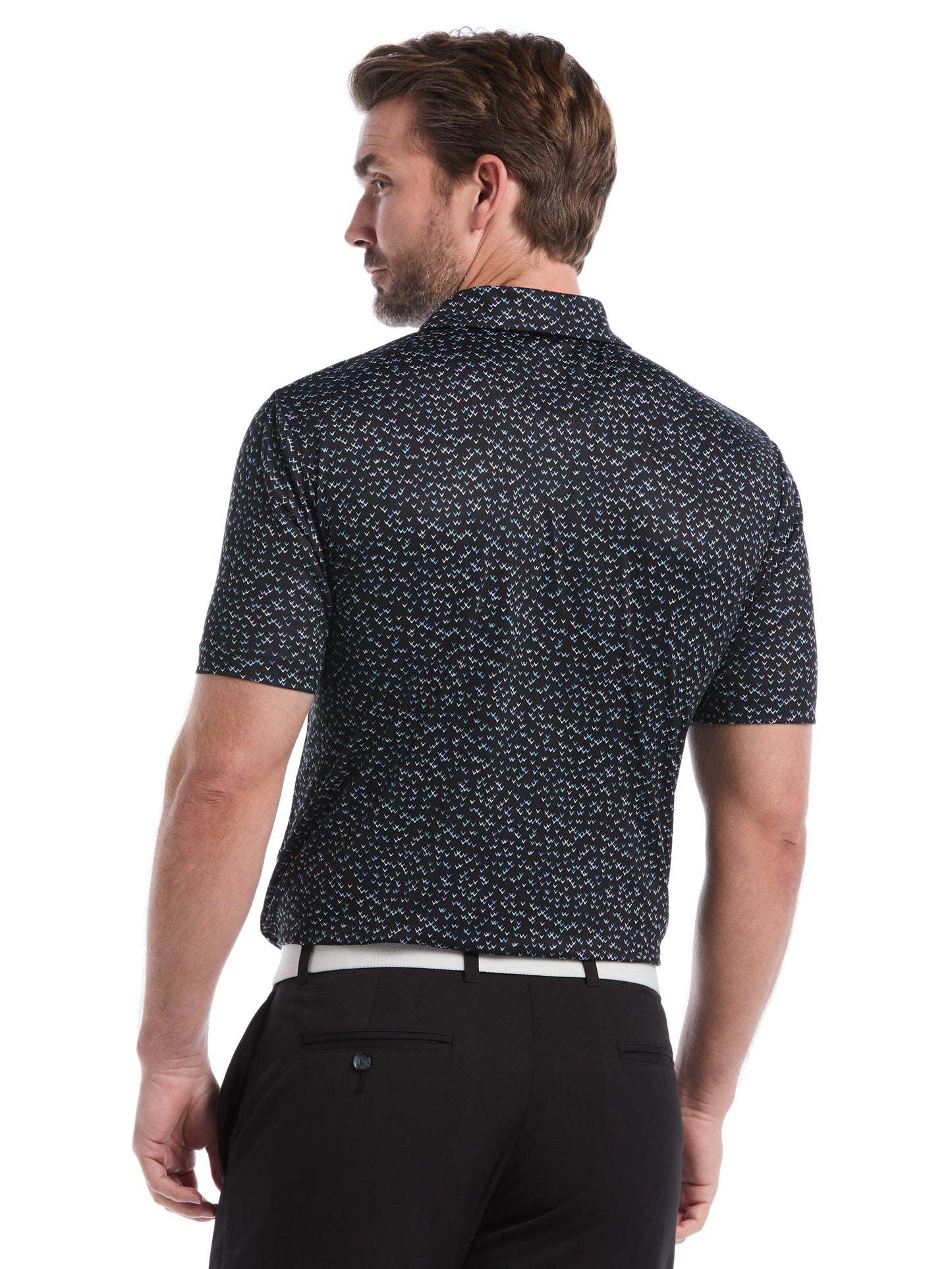 Mens Confetti Chevron All Over Polo