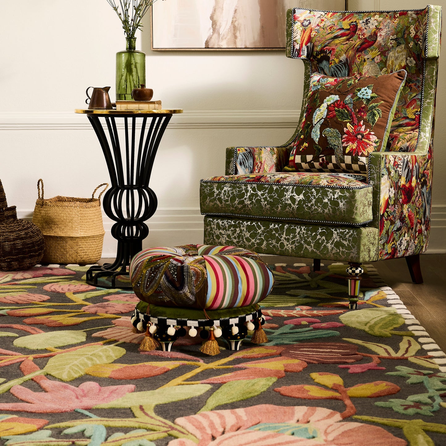 Birdsong Footstool