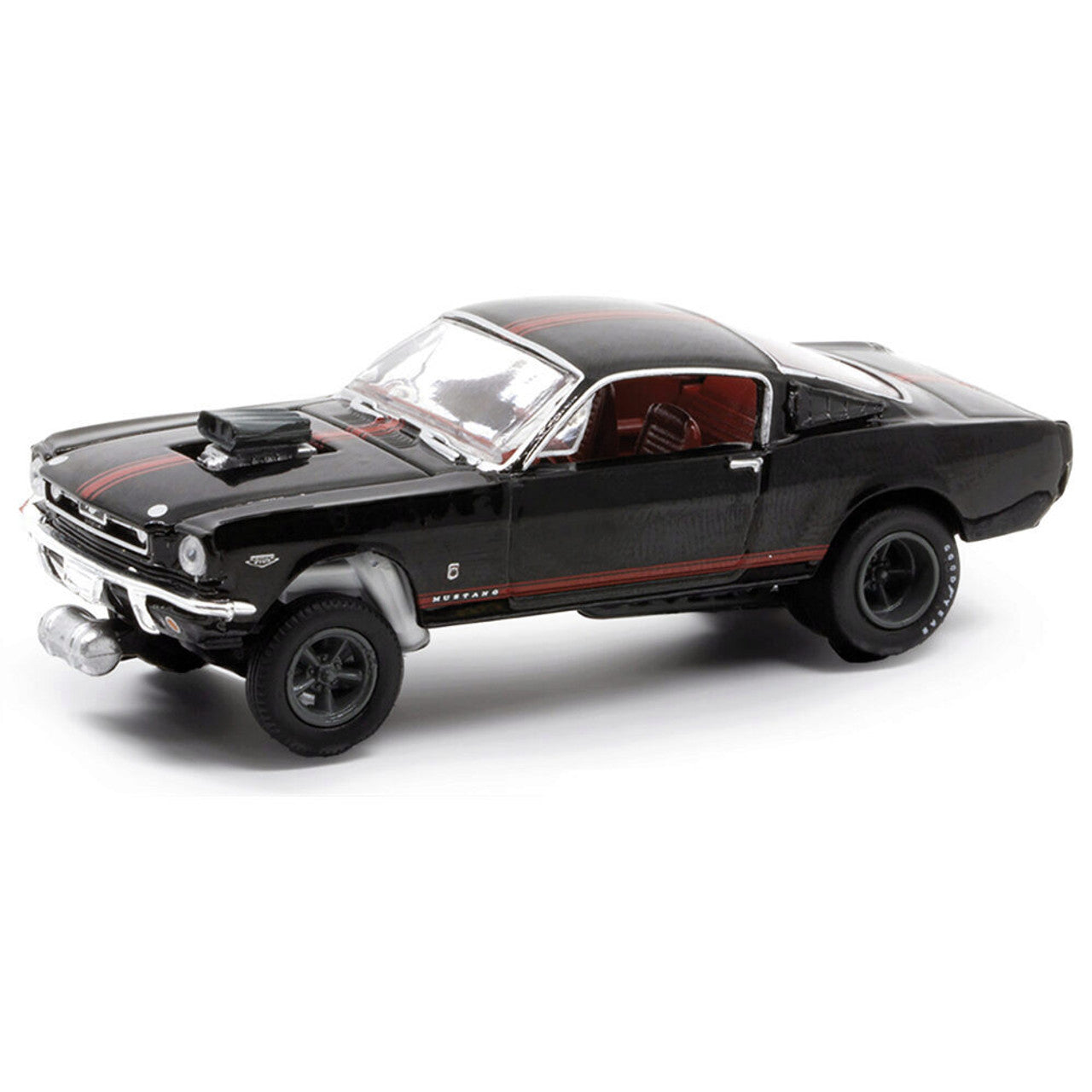 1966 Ford Mustang Gasser - Black 1:64 Scale Diecast Model Car by M2 Machines