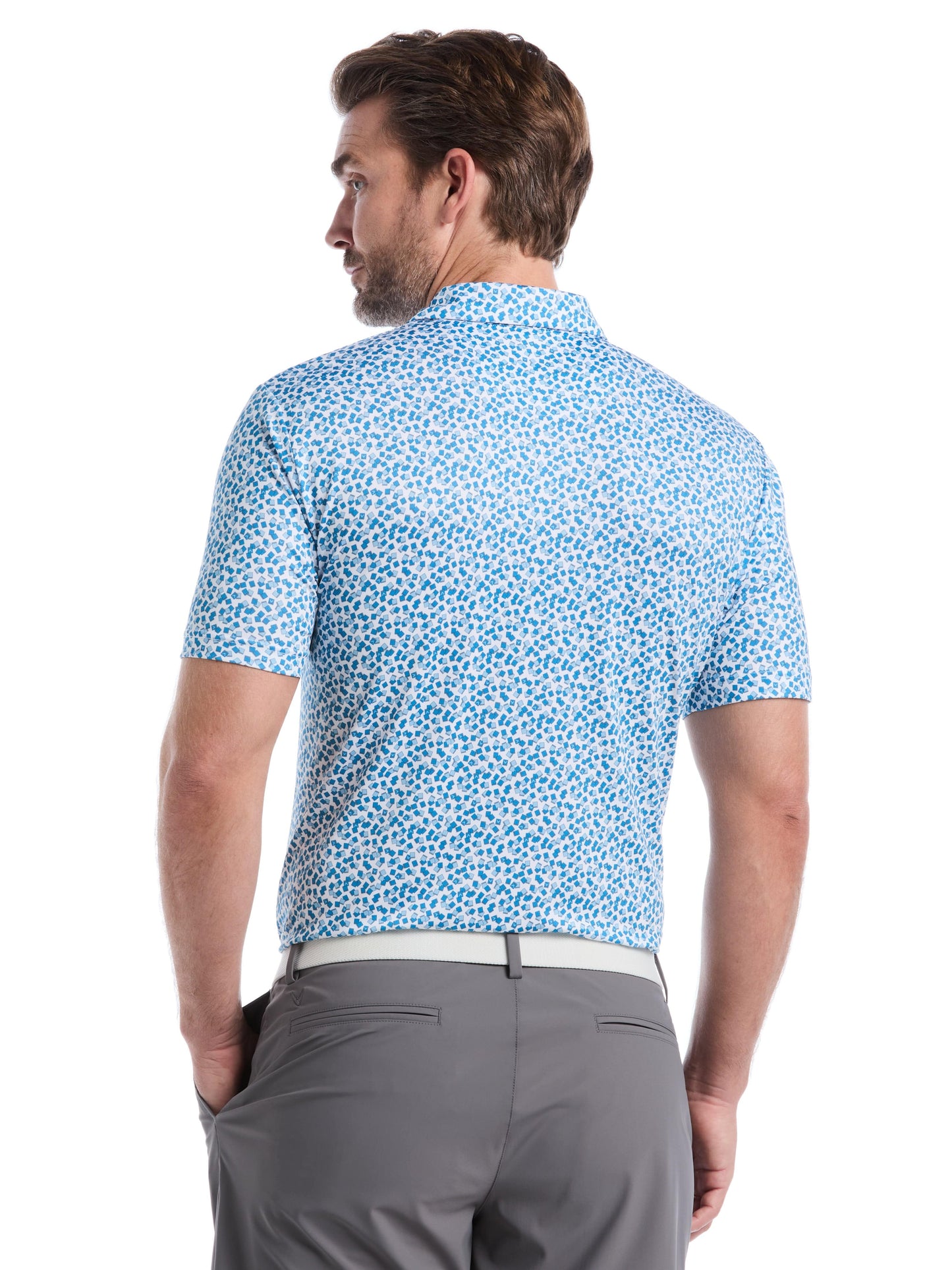 Mens Polaroid Confetti Print Polo