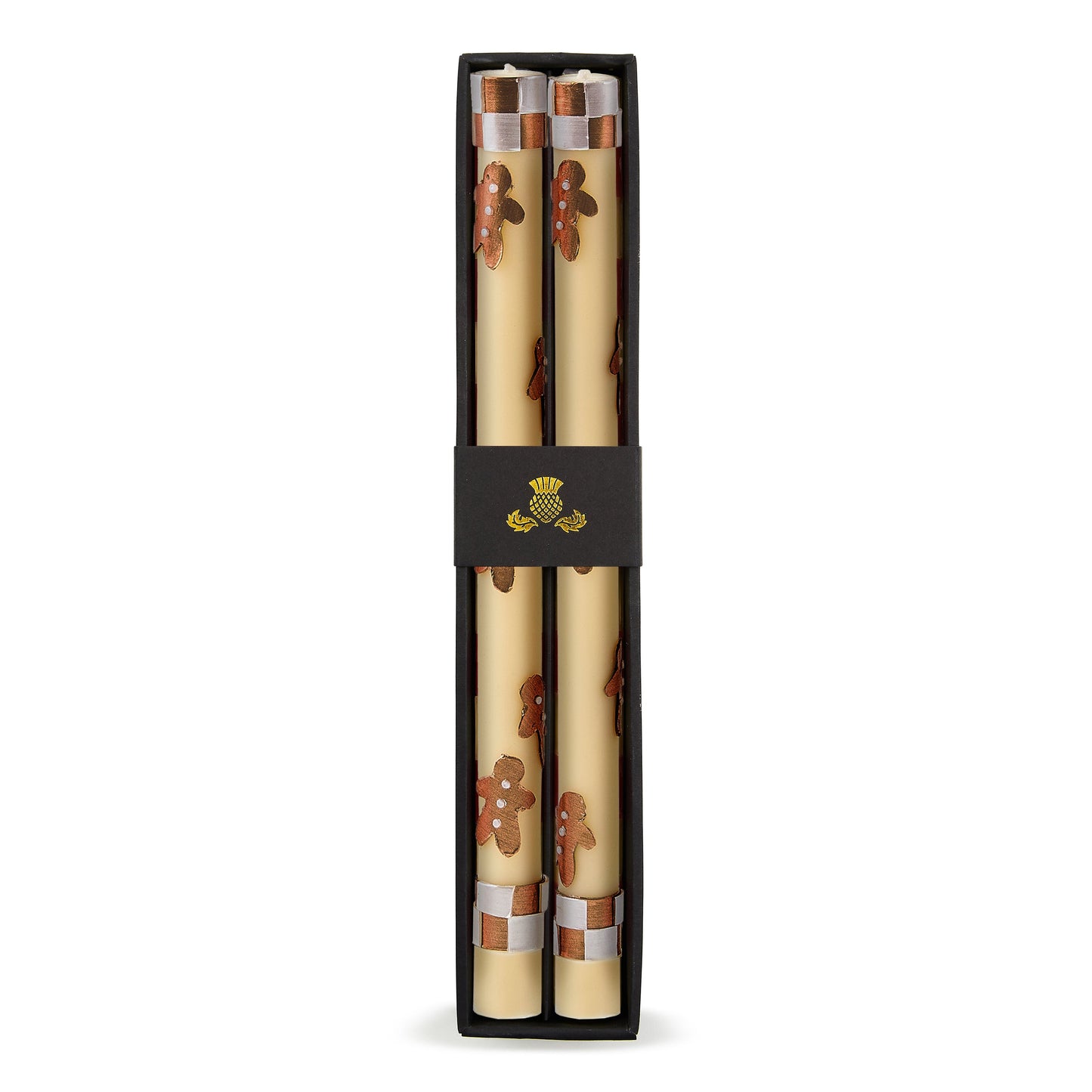 Gingerbread Dinner Candles, Set of 2