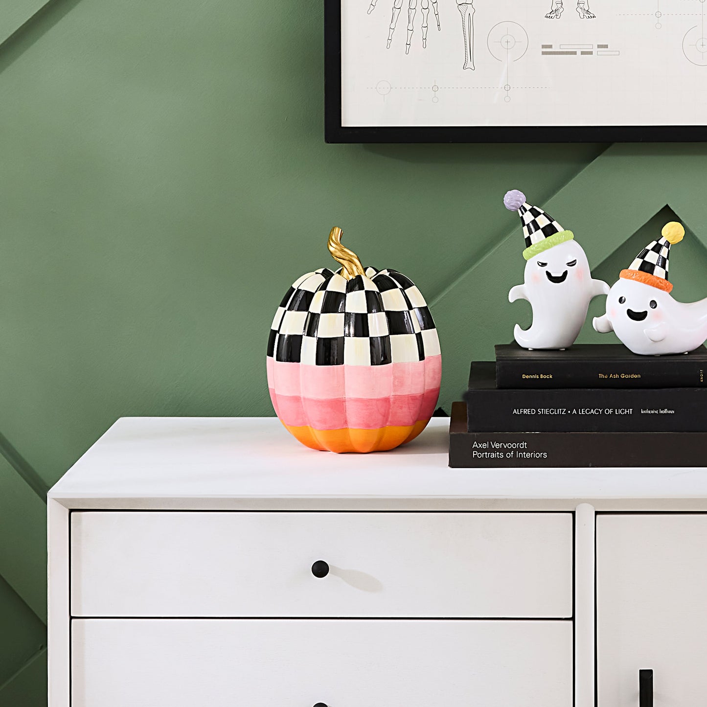 Cotton Candy Medium Check Pumpkin