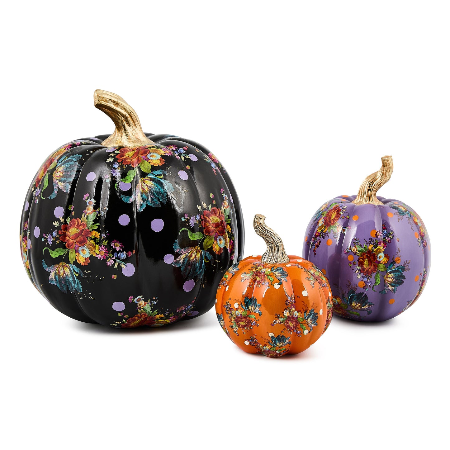 Orange Flower Market Mini Pumpkin