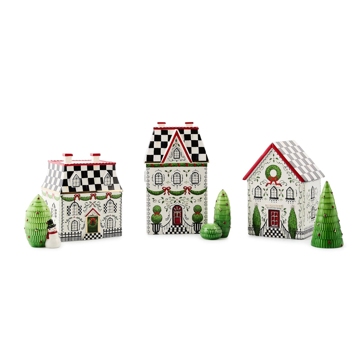 Holly Village Illuminated Ceramic Villa
