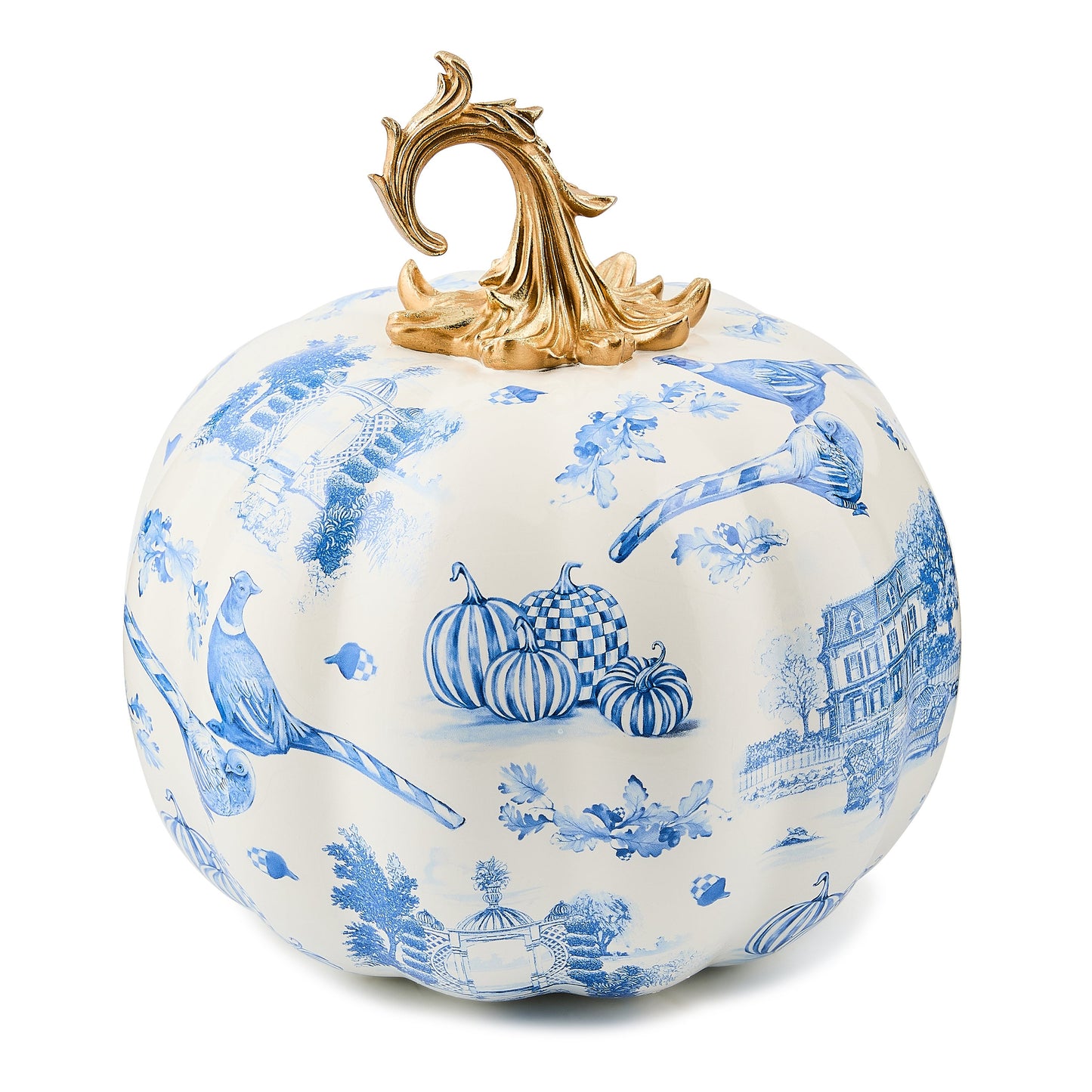 Royal Autumn Toile Pumpkin