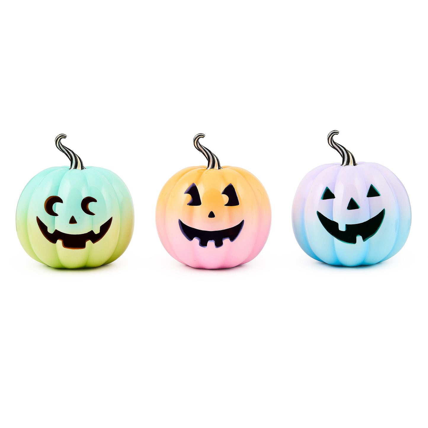 Trick or Treat Illuminated Jack O¡¯ Lanterns, Set of 3
