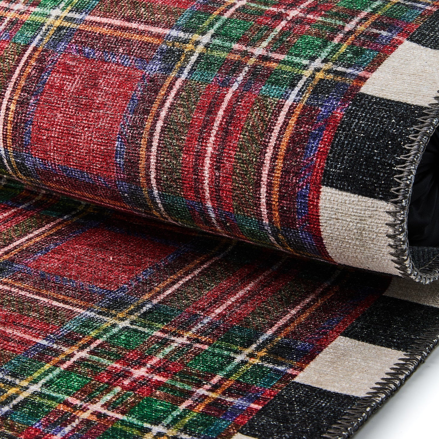 Royal Stewart Tartan Red 2¡¯6¡å x 8¡ä Washable Runner