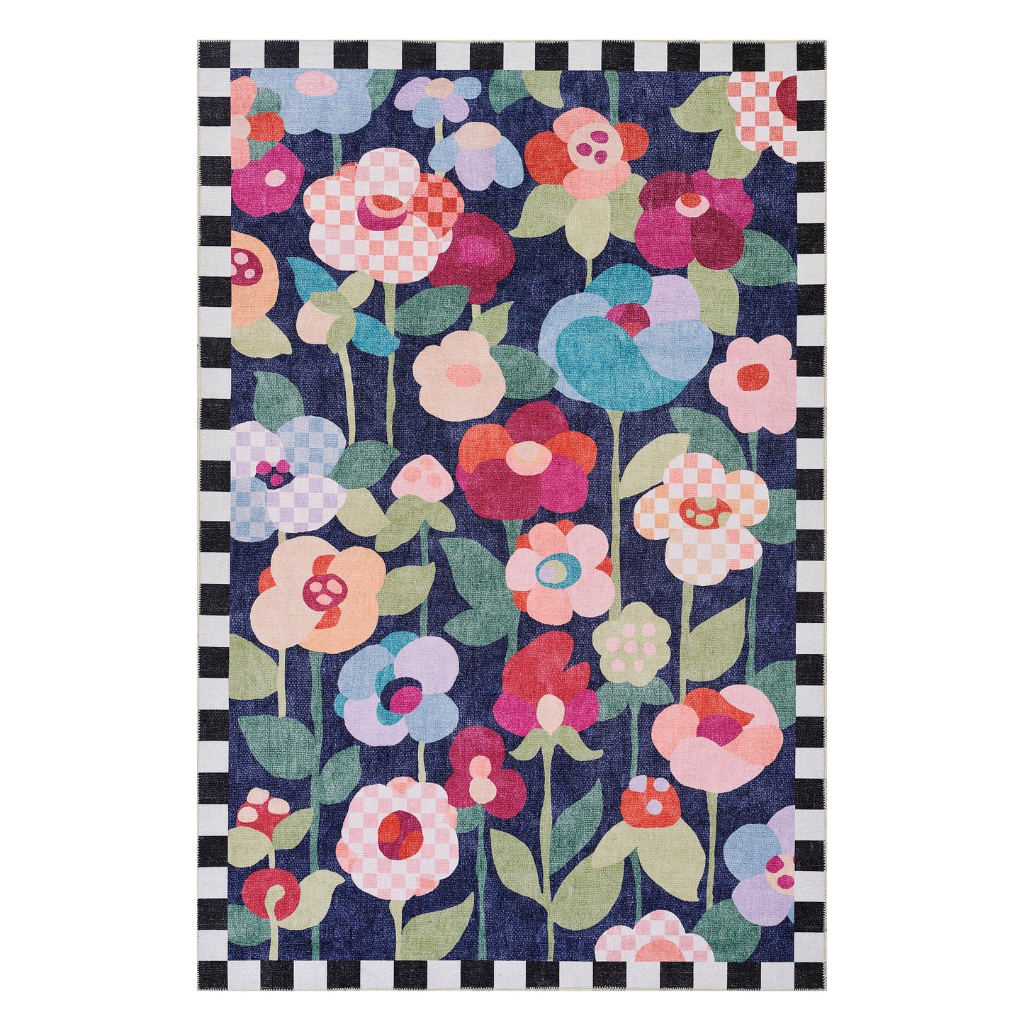 Posie Field 5¡ä x 7¡¯6¡å Washable Rug