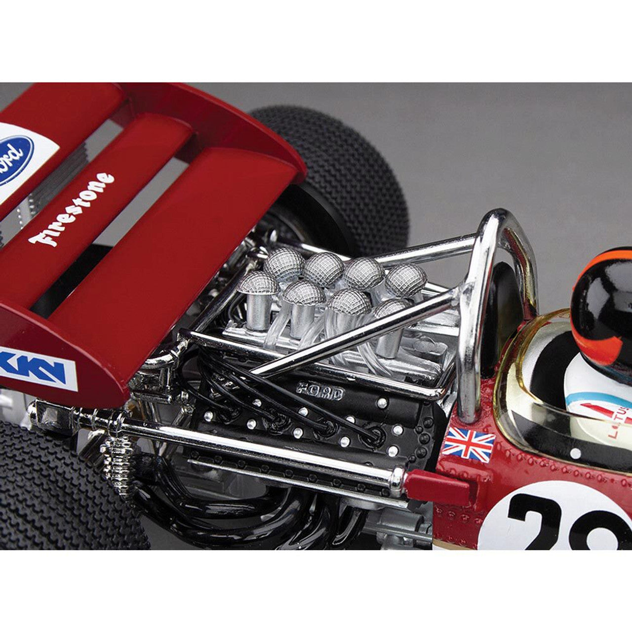 1970 Lotus 49C #28 - Emerson Fittipaldi British Grand Prix 1:18 Scale Diecast Model Car by Sunstar