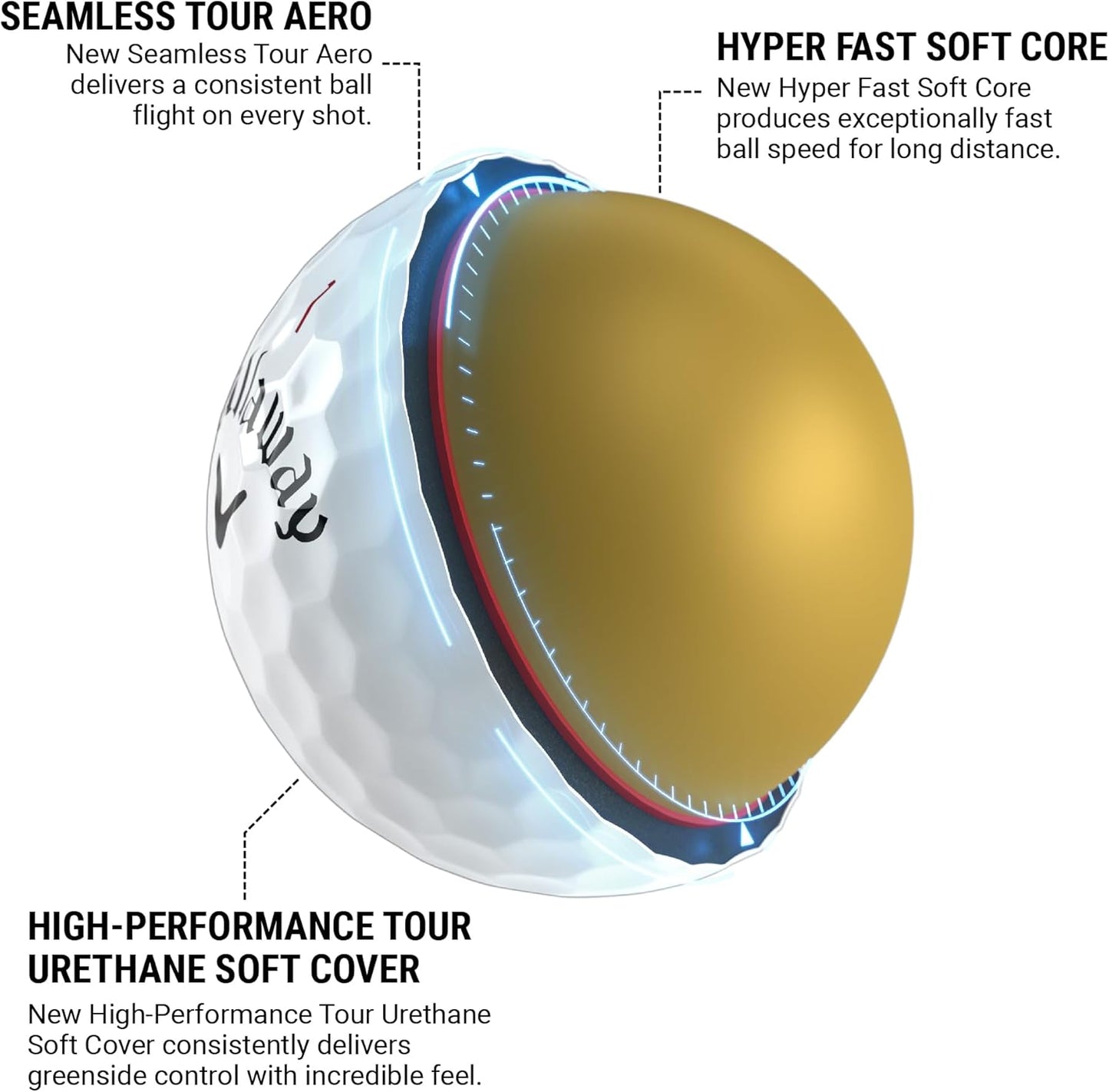 Golf Chrome Tour Golf Balls