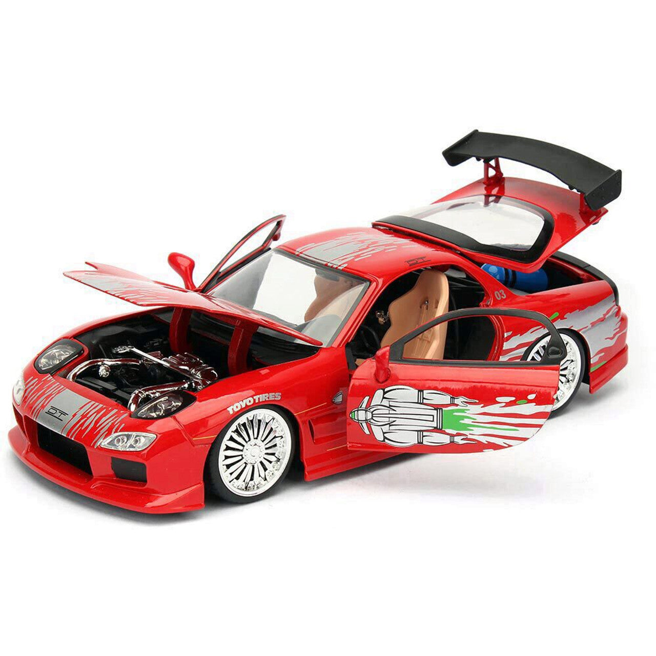 Fast & Furious - Dom'S Mazda RX-7 1:24 Scale Diecast Model Car by Jada Toys