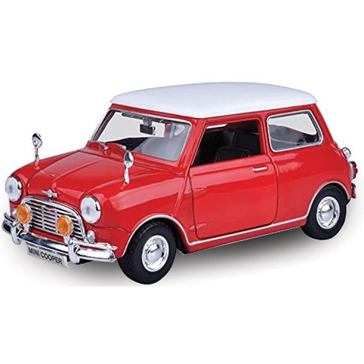Vintage Mini Cooper 1:18 Scale Diecast Model Car by Motormax