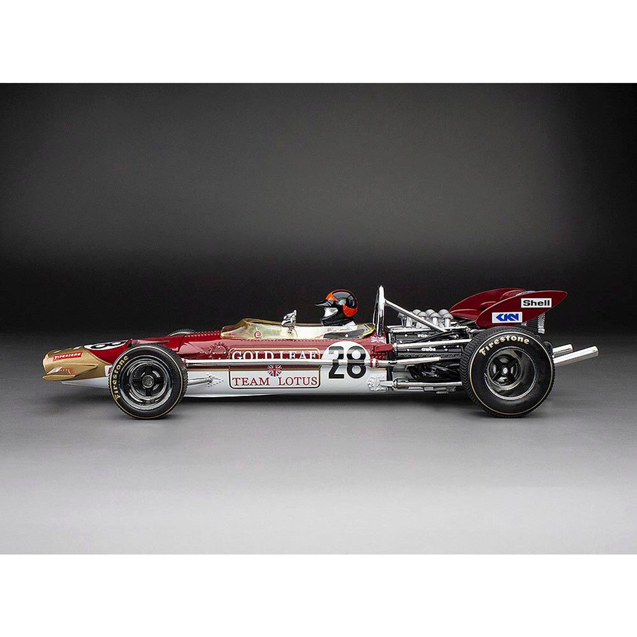 1970 Lotus 49C #28 - Emerson Fittipaldi British Grand Prix 1:18 Scale Diecast Model Car by Sunstar