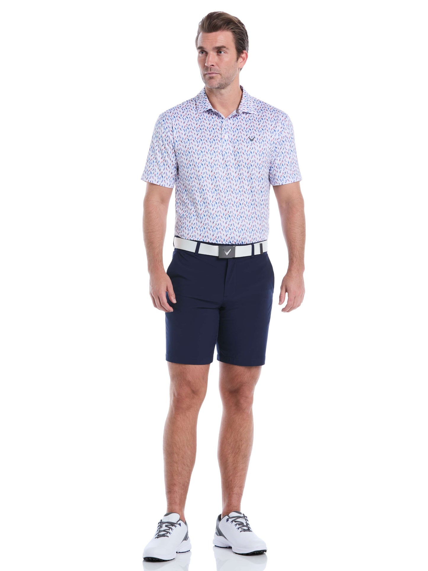 Mens Day All Over Birdie Print Polo