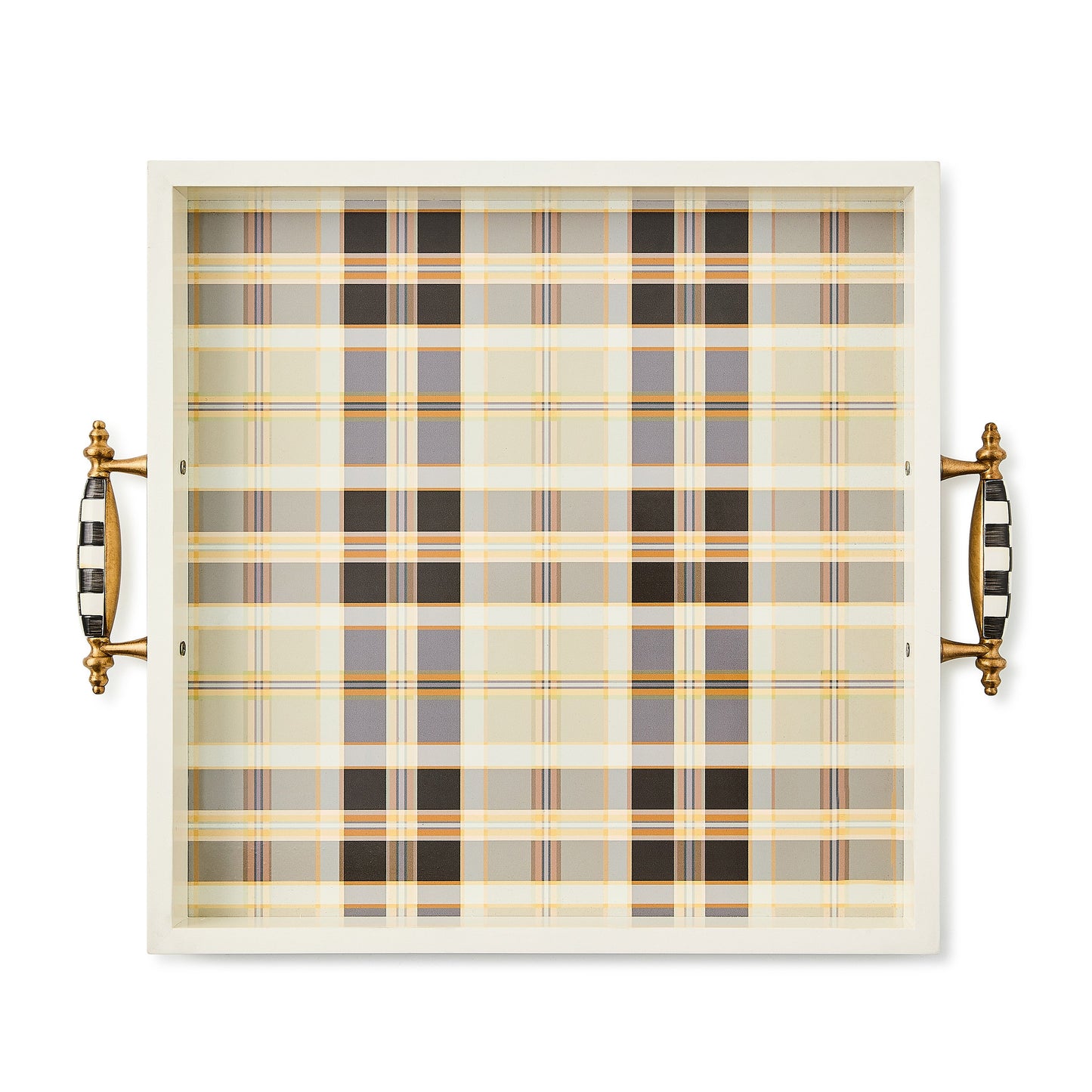 Mocha Tartan Serving Tray