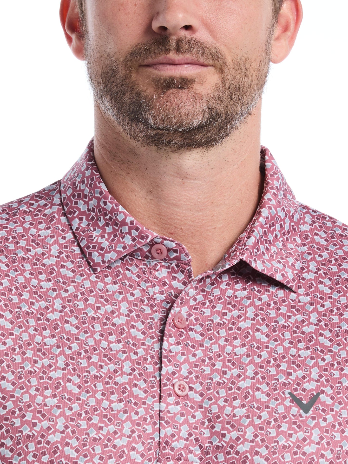 Mens Polaroid Confetti Print Polo
