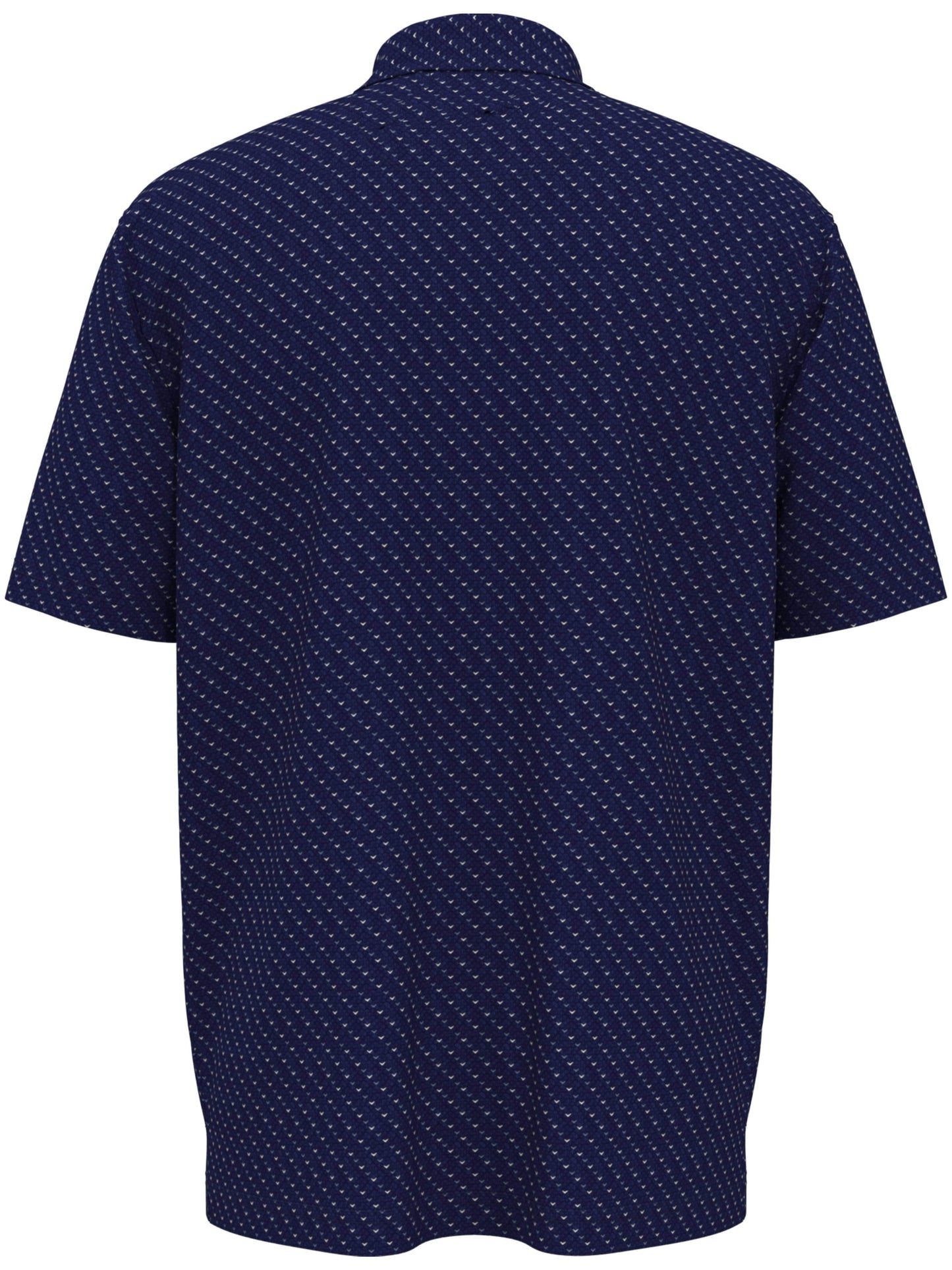 Mens Chevron Print Golf Polo Shirt