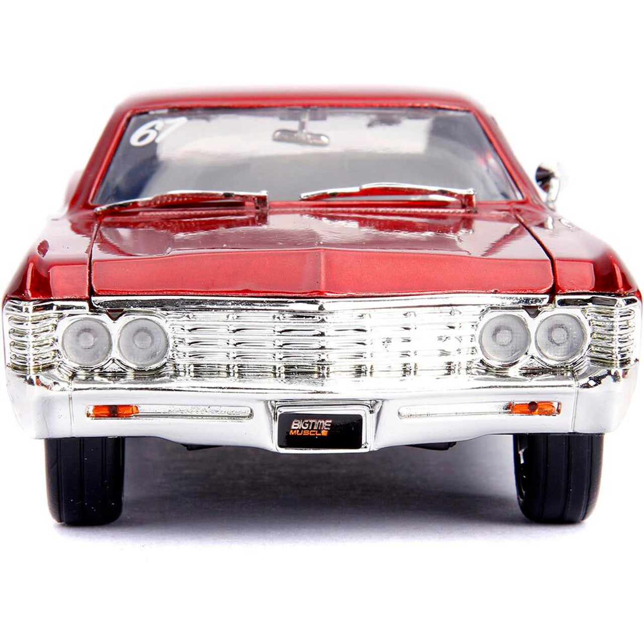 1967 Chevy Impala 2-Door #67 Golden Ruby 1:24 Scale Diecast Model Car by Jada Toys