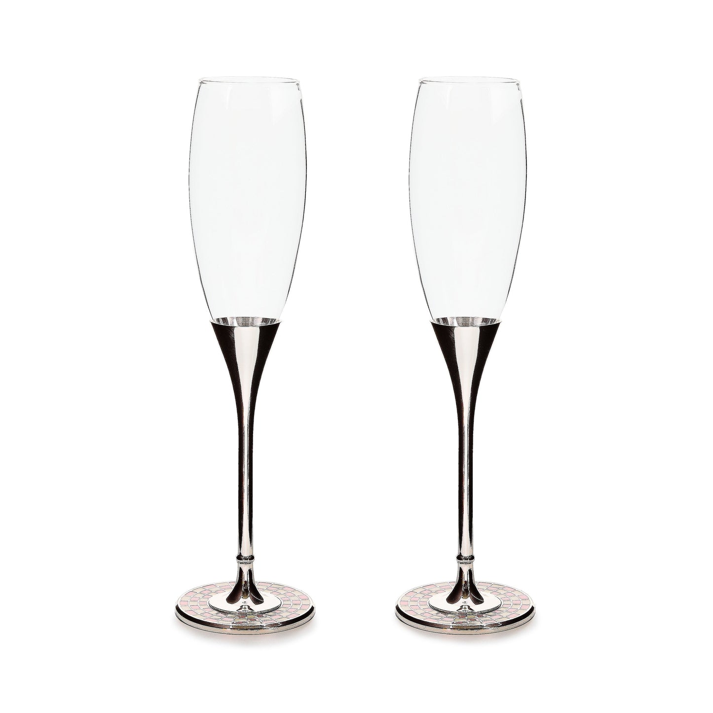 Celebrate Rosy Toasting Flutes, Set of 2