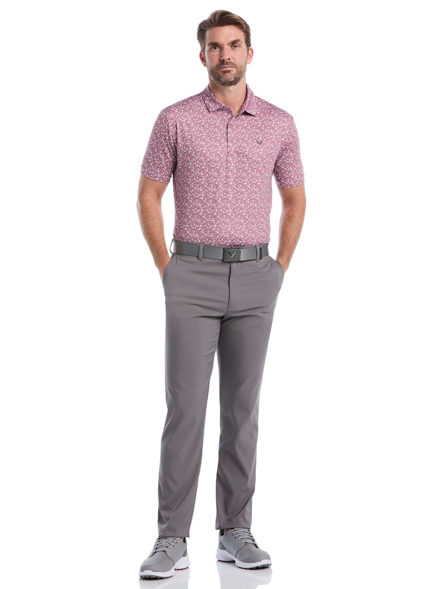 Mens Polaroid Confetti Print Polo