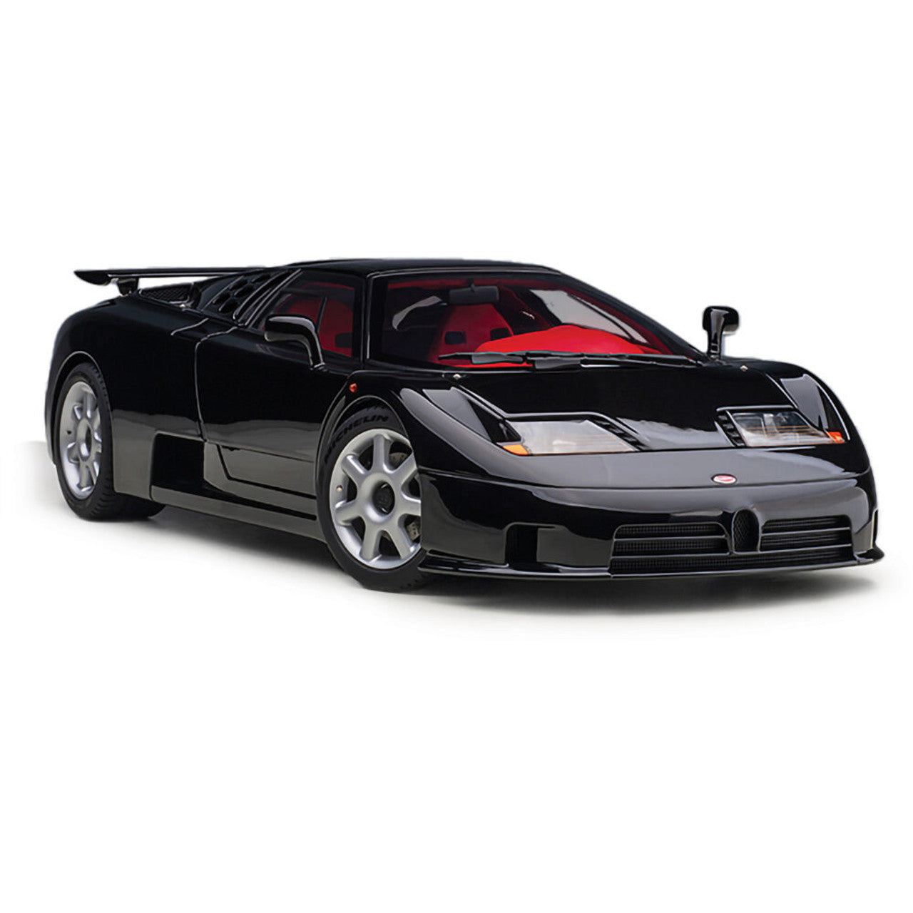 Bugatti EB110 SS - Nero Black 1:18 Scale Composite Diecast Model Car by AutoArt