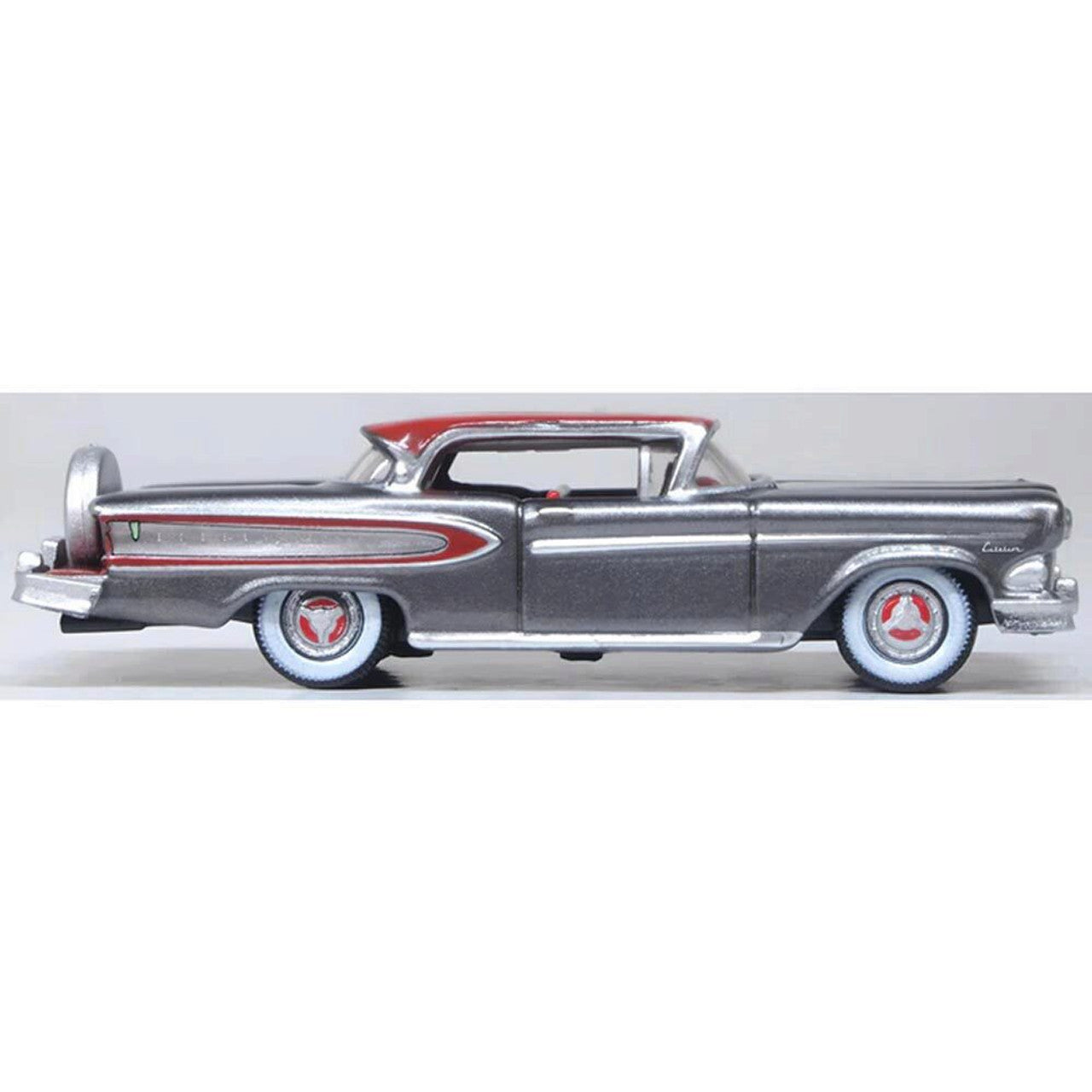 1958 Edsel Citation-Silver/Red 1:87 Scale by Oxford Diecast