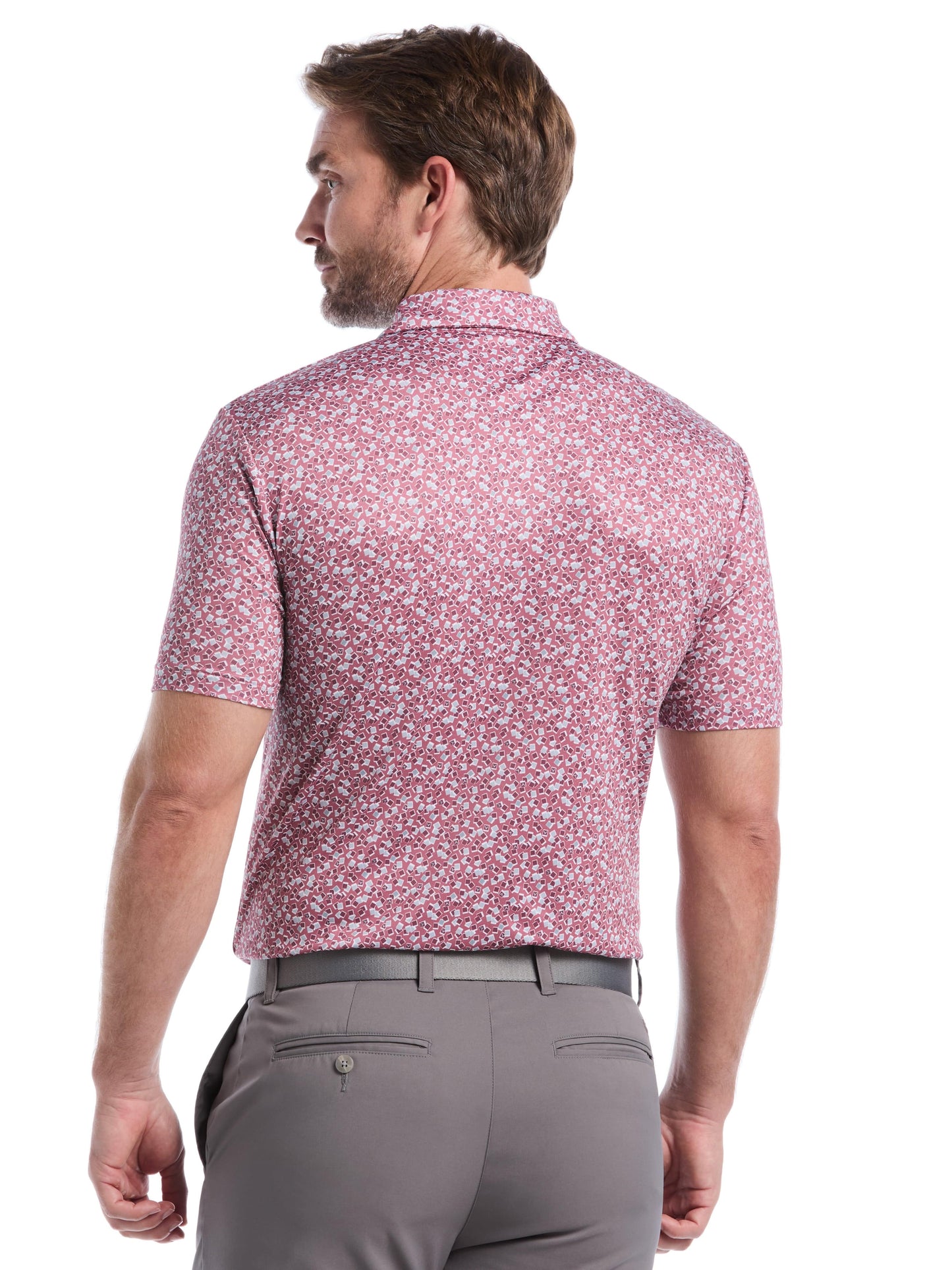Mens Polaroid Confetti Print Polo