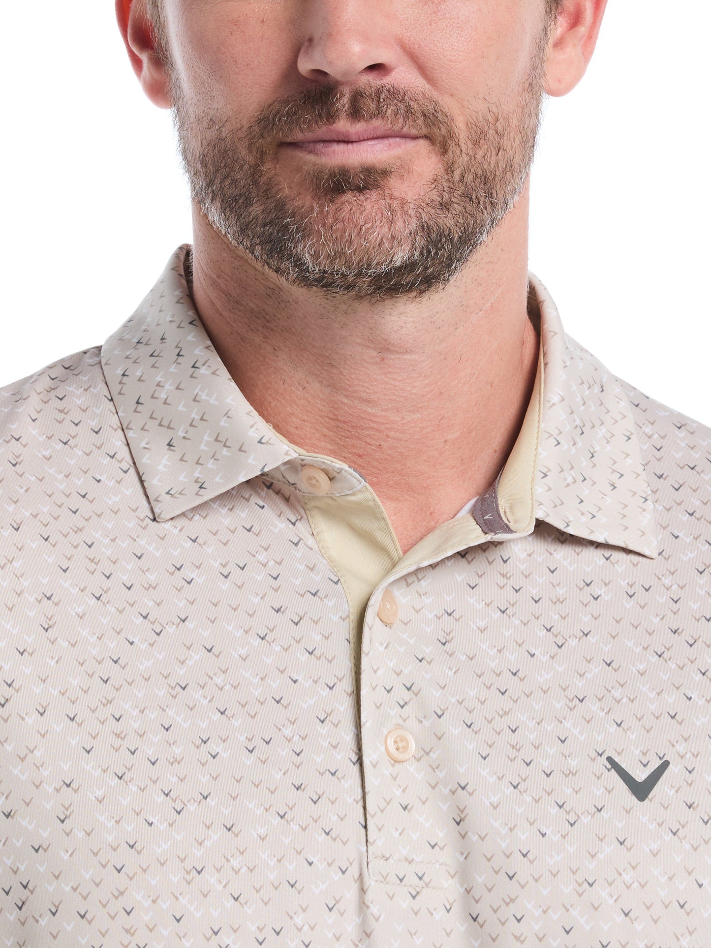 Mens Confetti Chevron All Over Polo