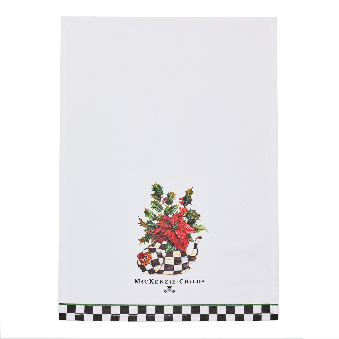Poinsettia Tea Kettle Dish Towel