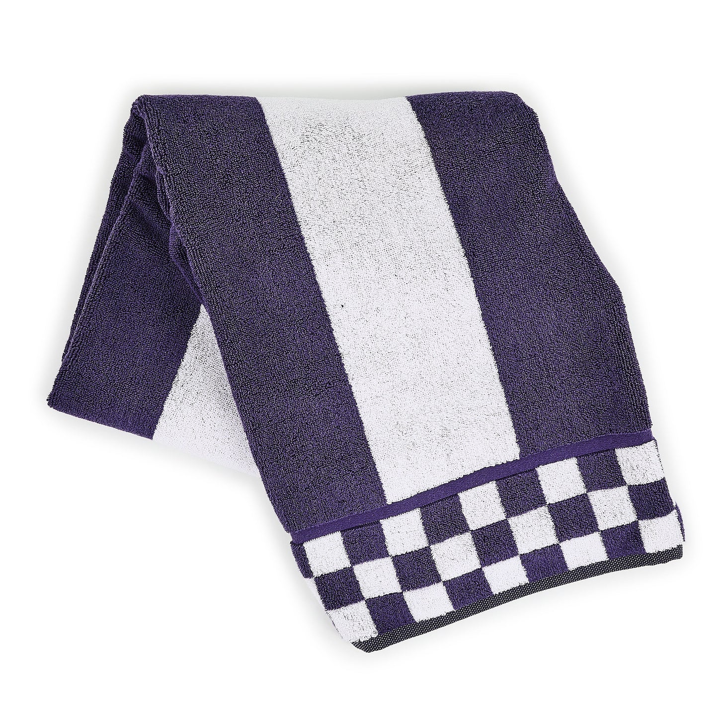 Plum Stripe Bath Towel