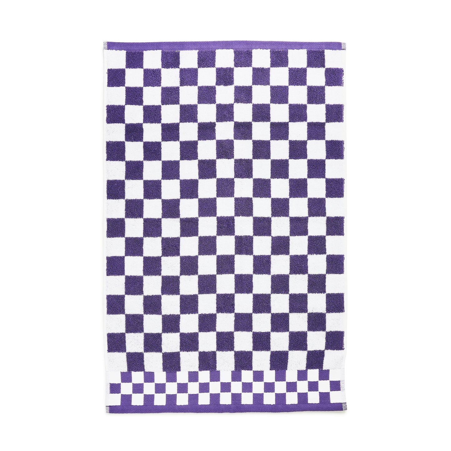 Plum Check Hand Towel
