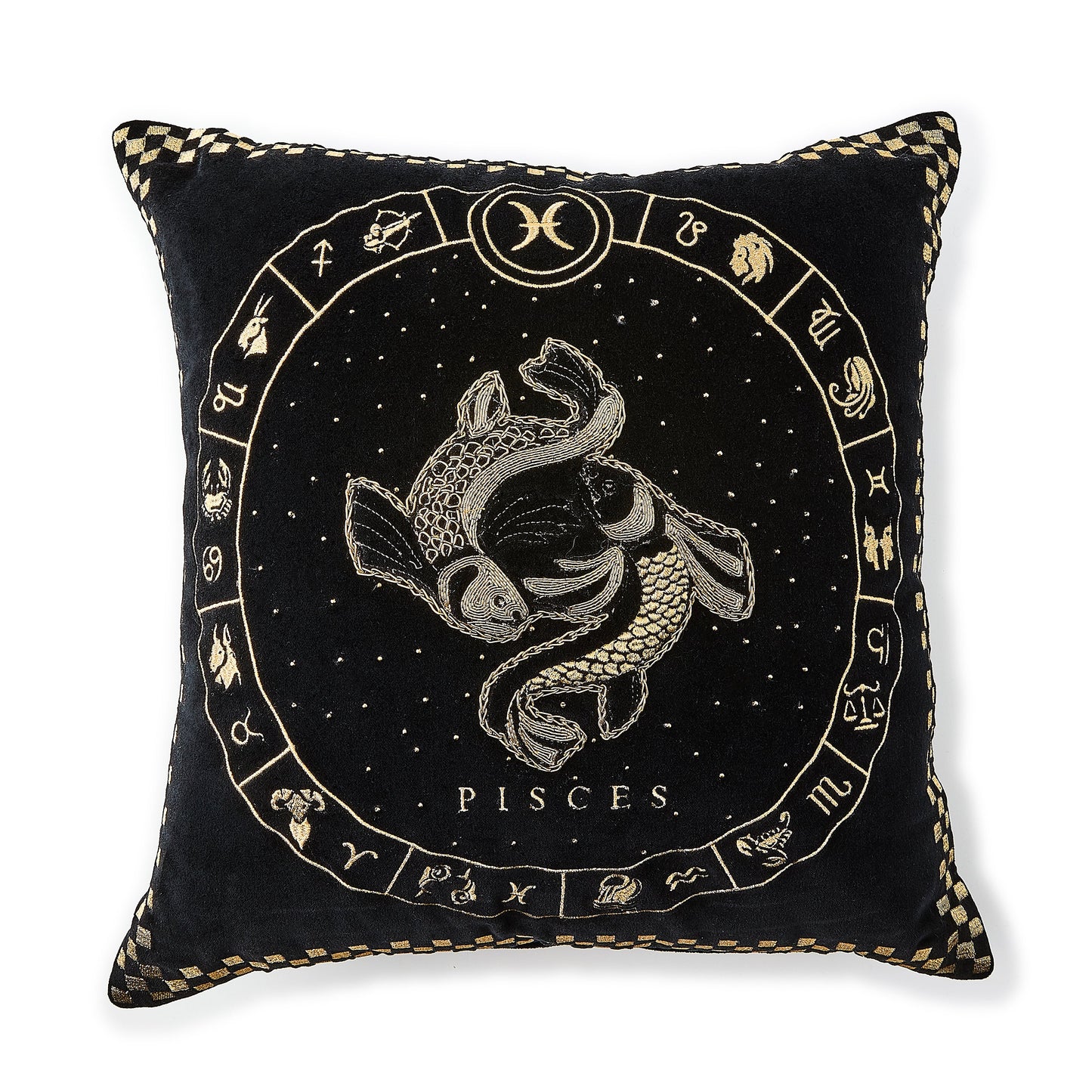 Pisces Zodiac Throw Pillow