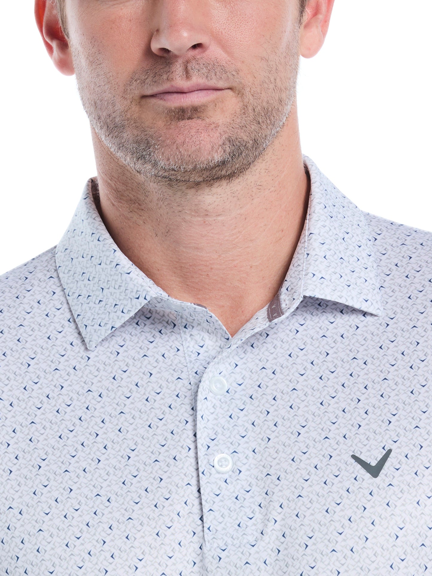 Mens Confetti Chevron All Over Polo