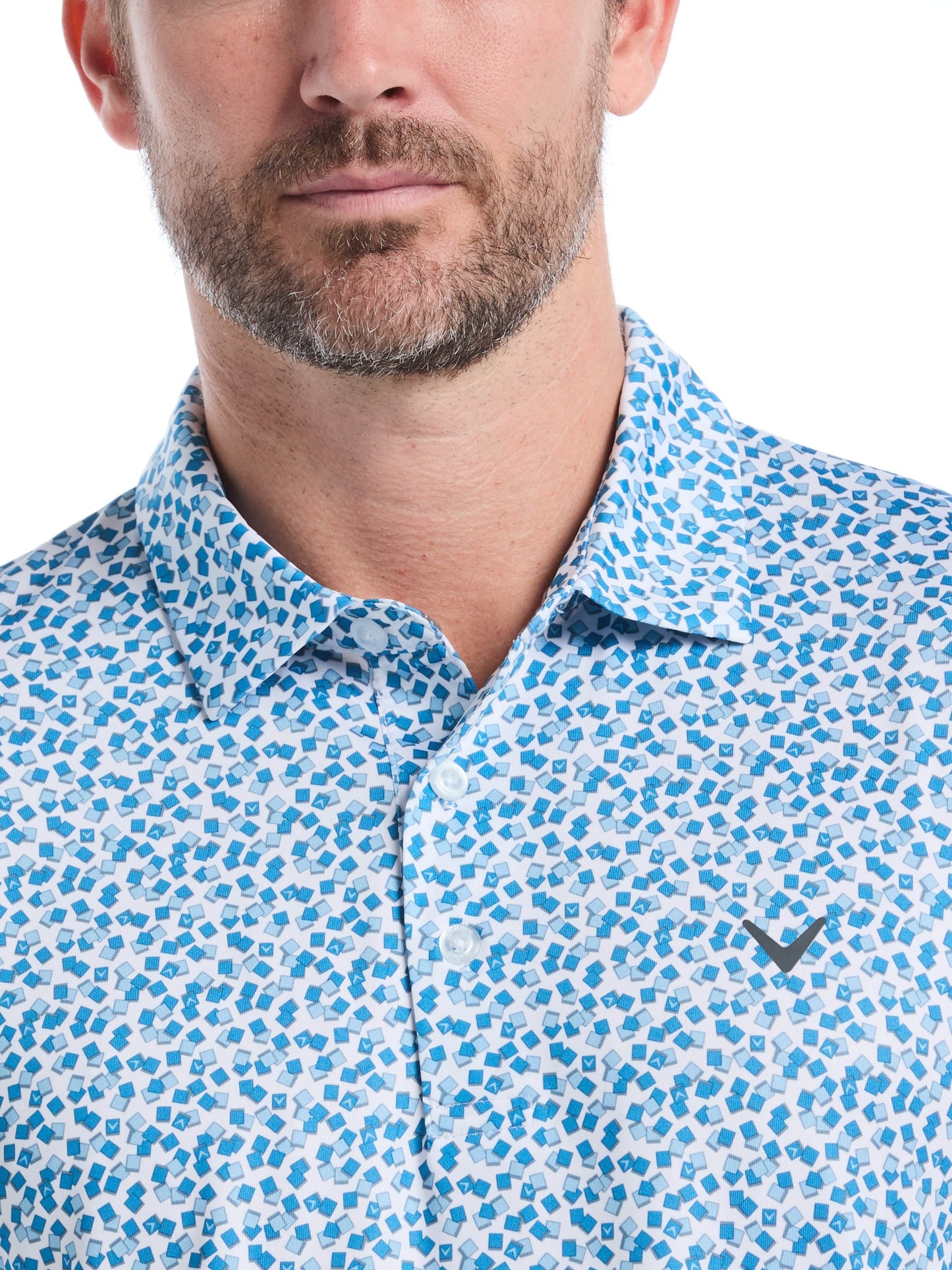 Mens Polaroid Confetti Print Polo