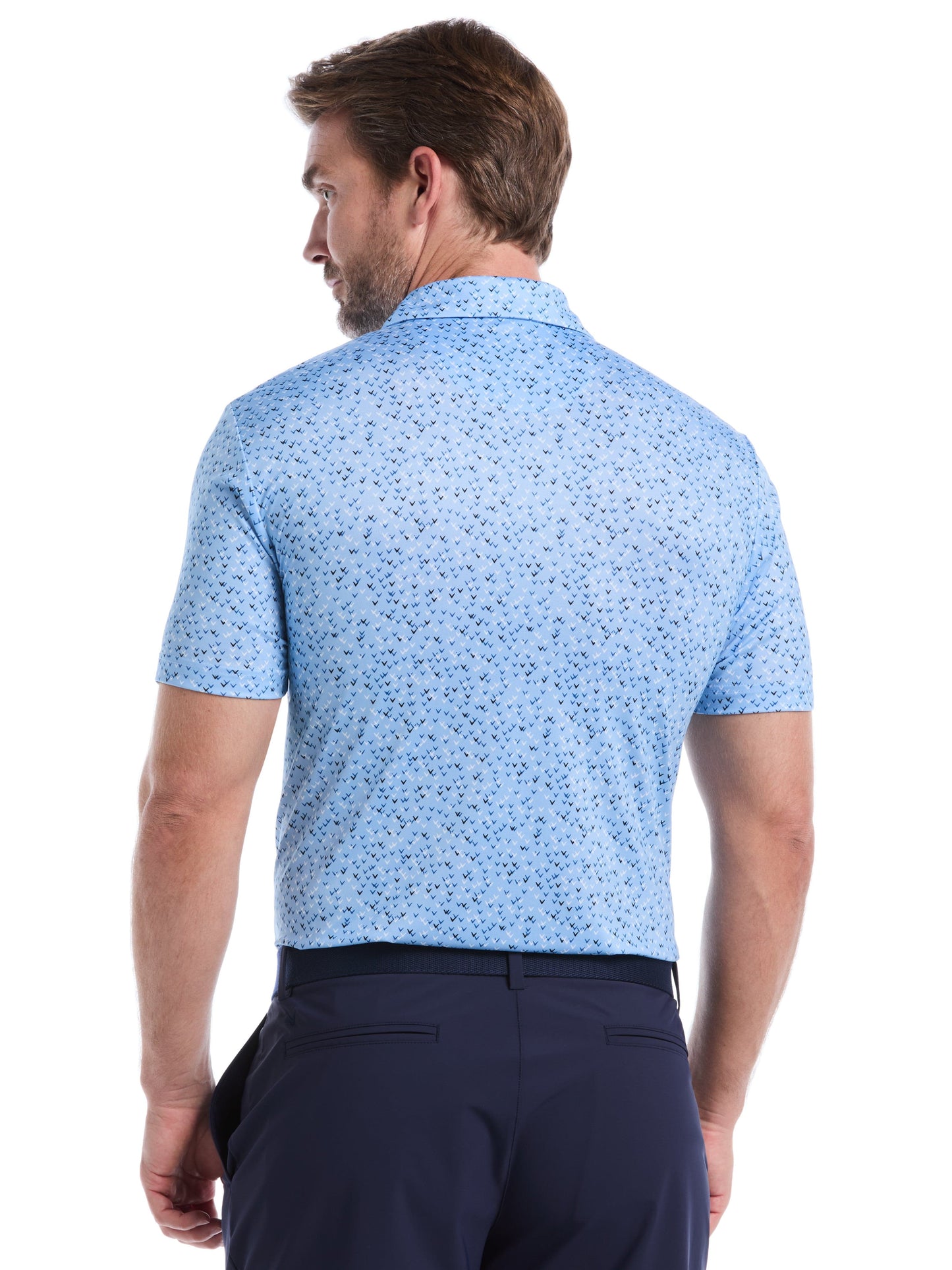 Mens Confetti Chevron All Over Polo