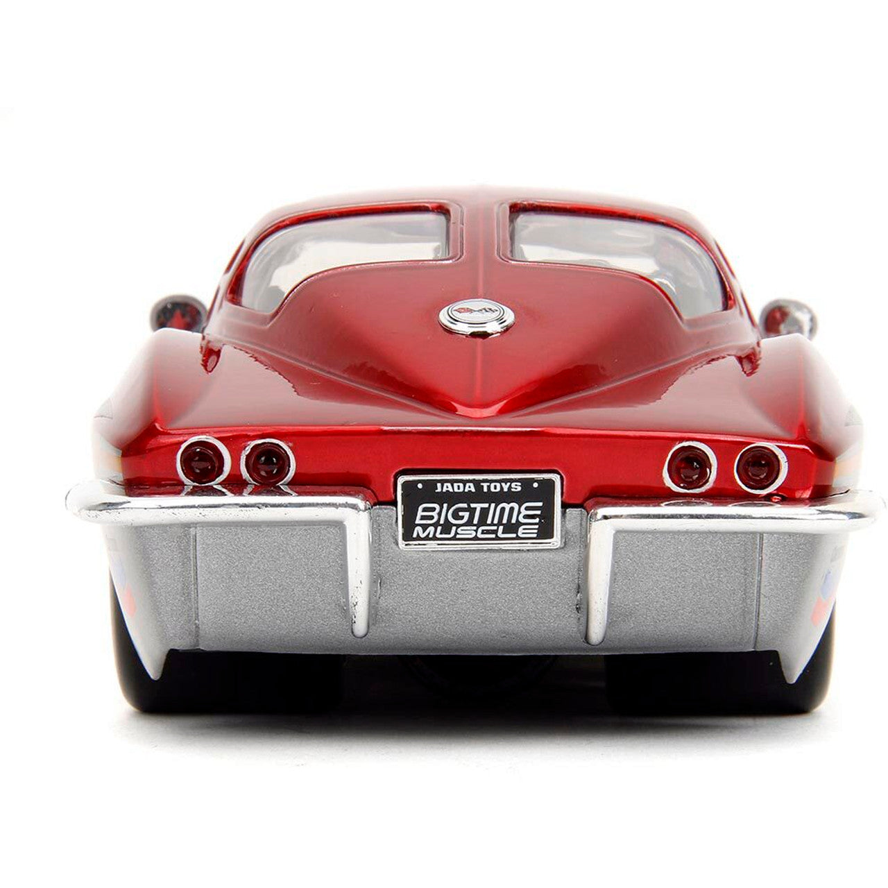 1963 Corvette Split Window - Red Custom 1:24 Scale Diecast Model Car by Jada Toys