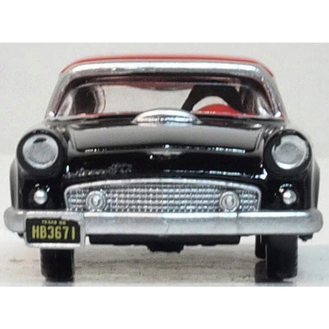 1956 Ford Thunderbird-Raven Black 1:87 Scale by Oxford Diecast