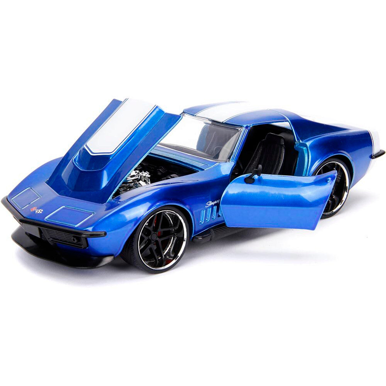 1969 Corvette Stingray - Big Time Muscle 1:24 Scale Diecast Model Car by Jada Toys