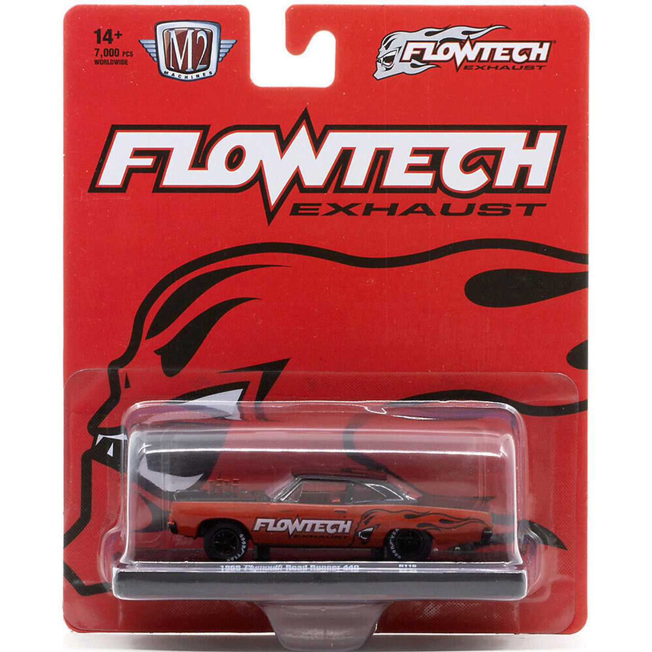 1969 Plymouth Road Runner - Flowtech 1:64 Scale by M2 Machines