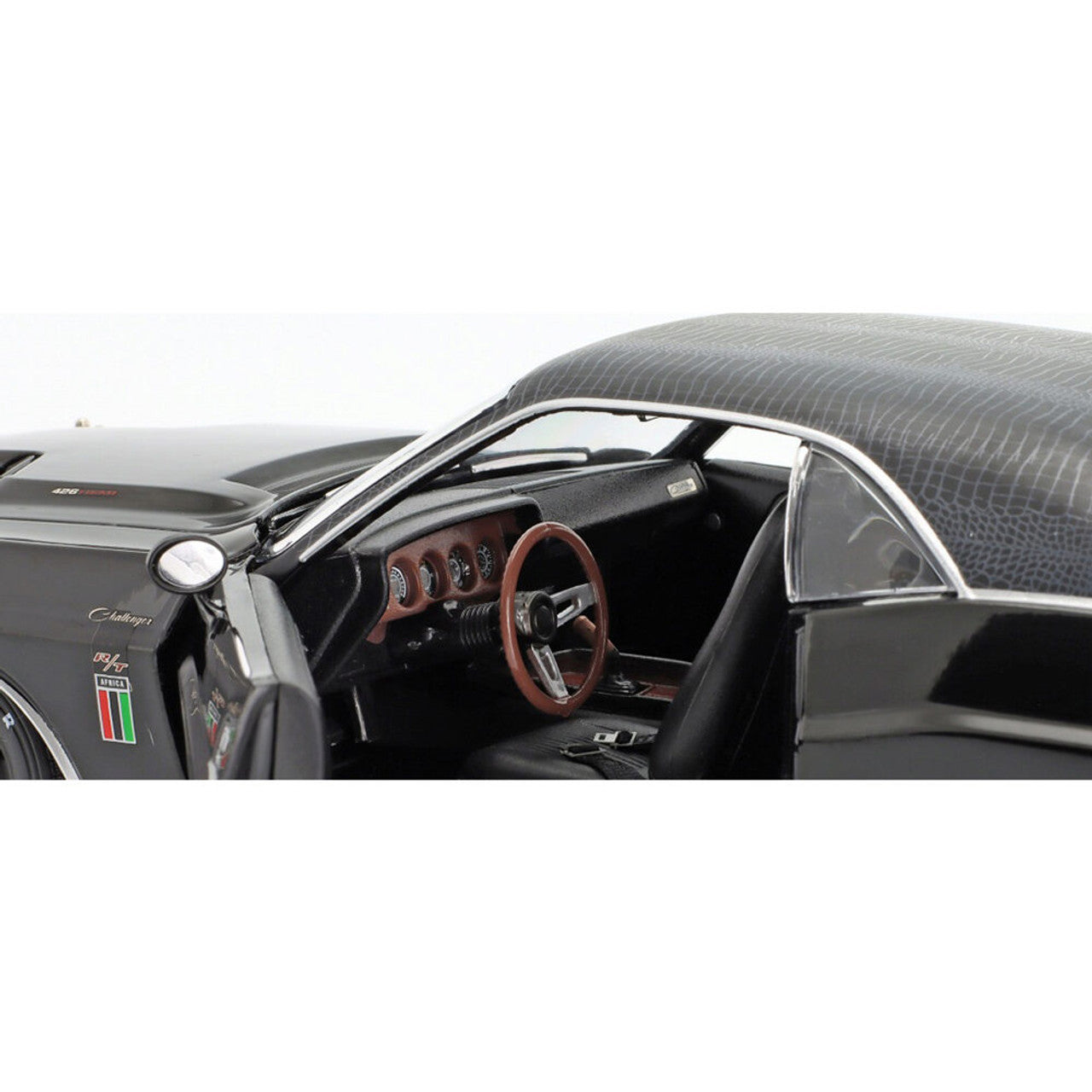 1970 Dodge Challenger R/T 426 HEMI - The Black Ghost 1:18 Scale Diecast Model Car by Greenlight