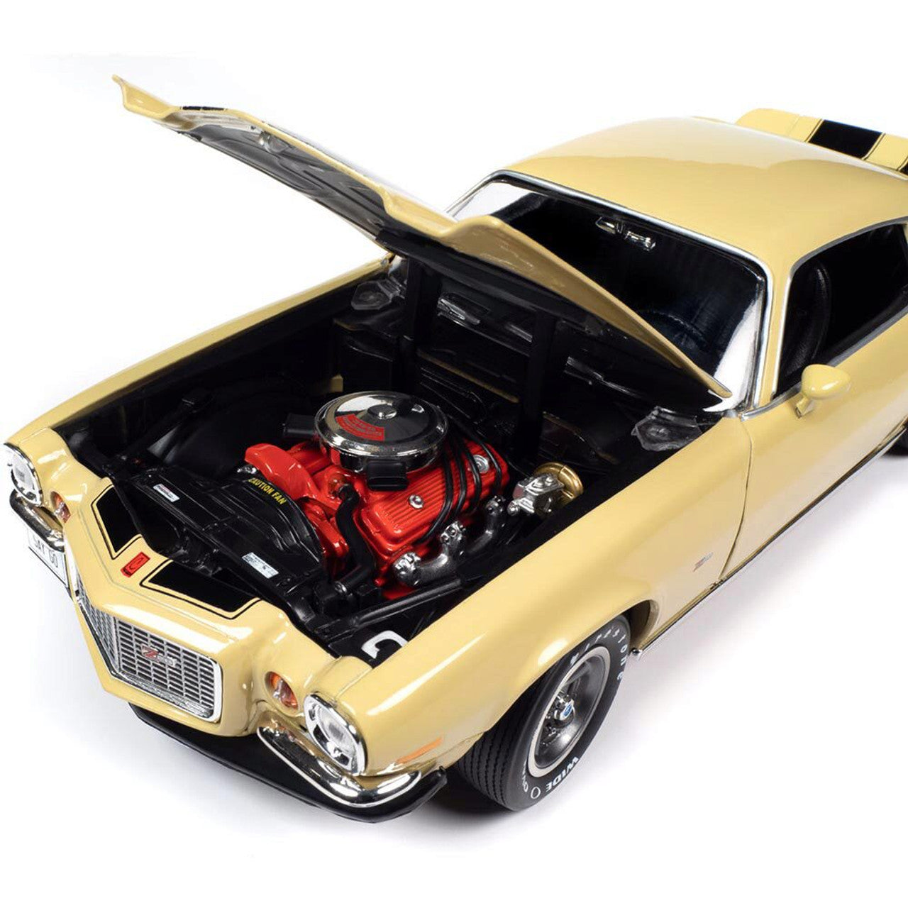1972 Chevrolet Camaro Z/28 RS - Cream Yellow 1:18 Scale Diecast Model Car by American Muscle - Ertl