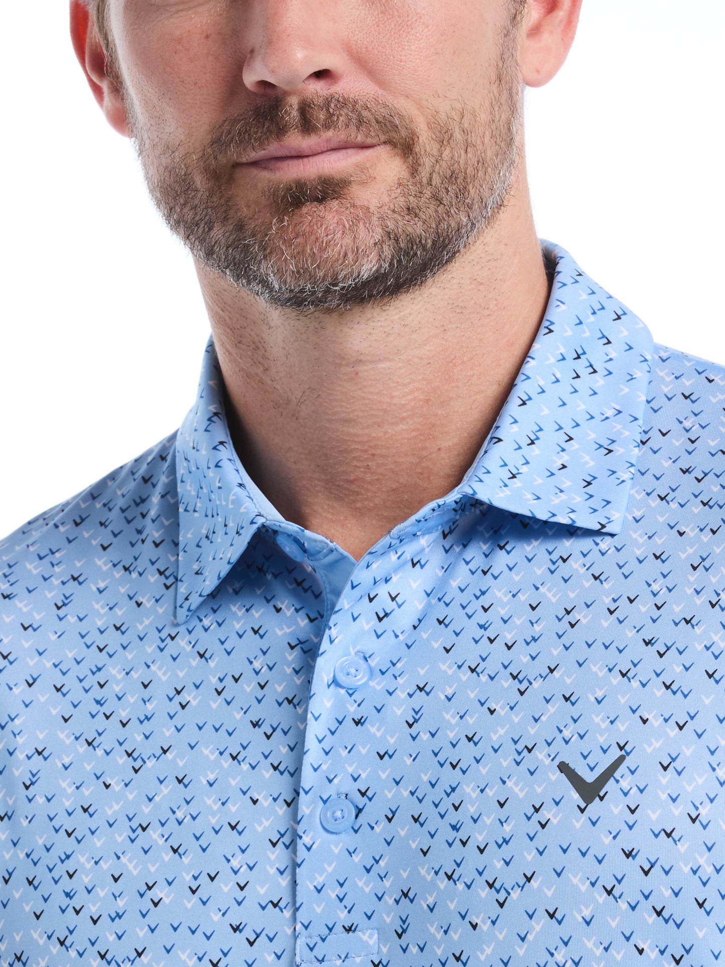 Mens Confetti Chevron All Over Polo