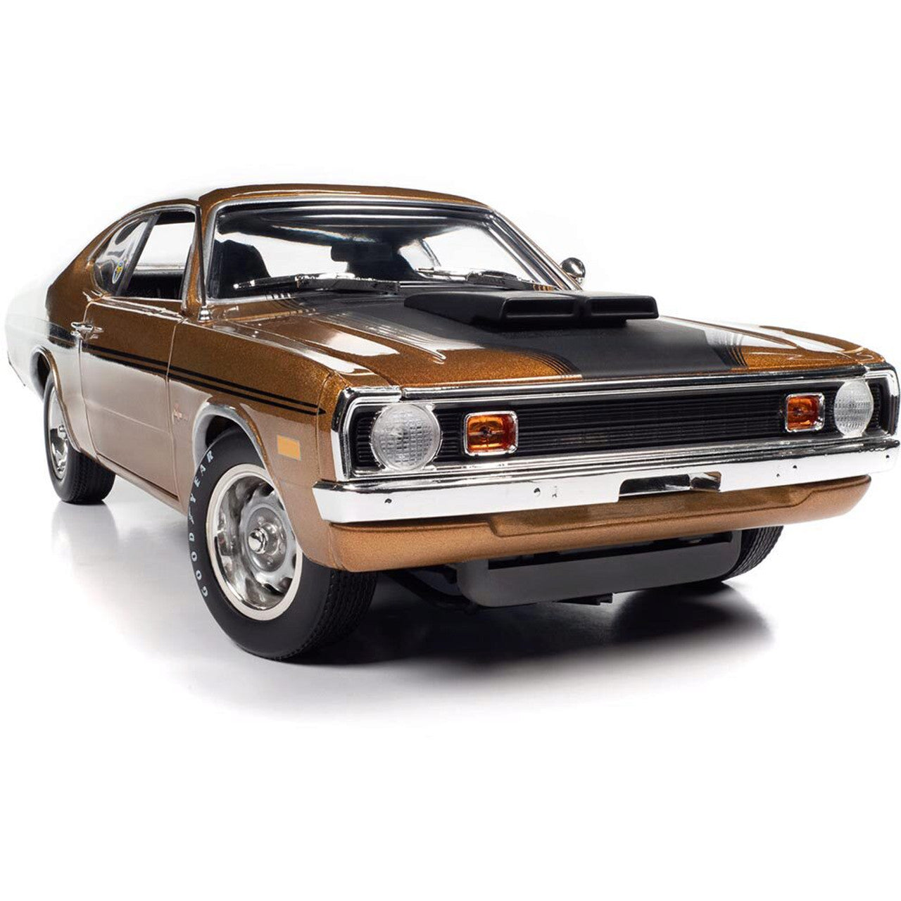 1972 Dodge Demon GSS (Mr. Norms) - GY8 Gold Metallic 1:18 Scale Diecast Model Car by American Muscle - Ertl