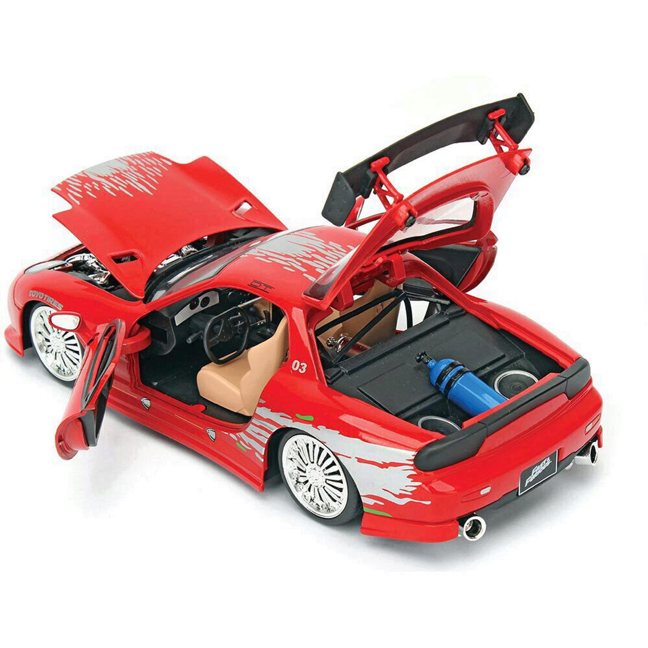 Fast & Furious - Dom'S Mazda RX-7 1:24 Scale Diecast Model Car by Jada Toys