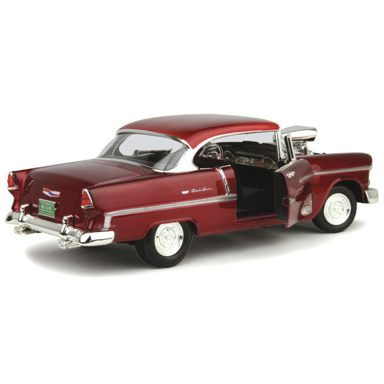1955 Supercharged Chevy Bel Air 1:18 Scale Diecast Model by Motormax