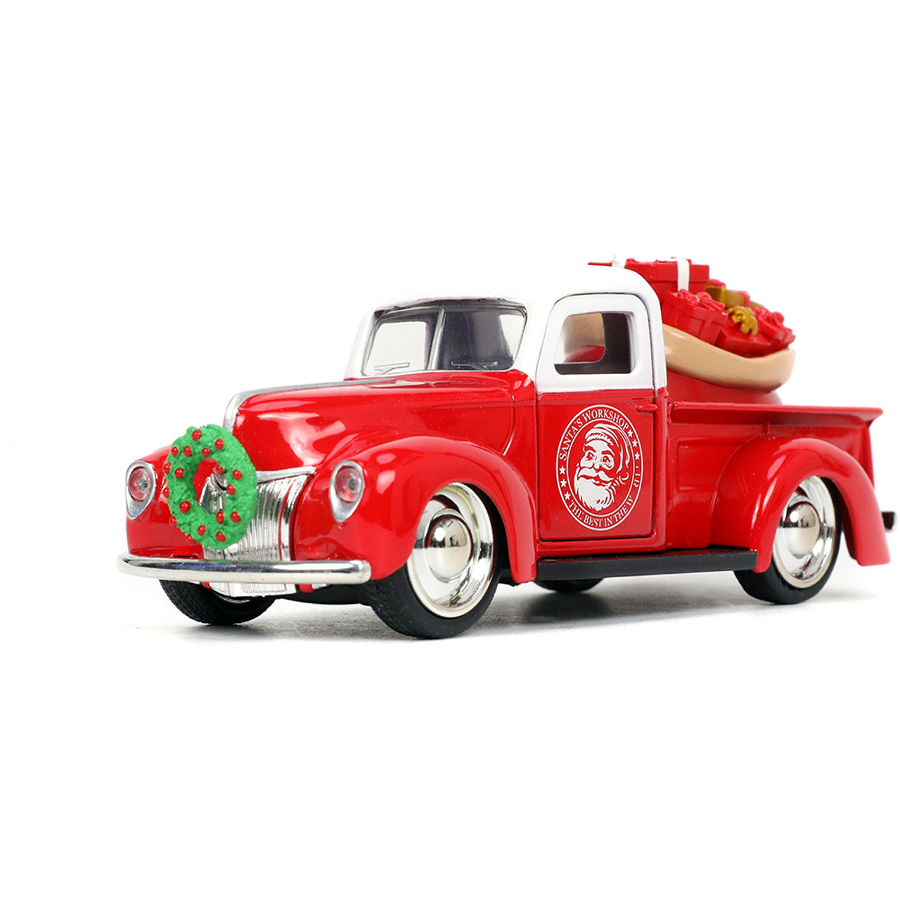 Santa & Mrs. Clause 1940 Ford Pickup and 1957 | Jada Toys 1:32 Scale Diecast Model Truck by Jada Toys